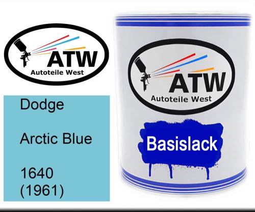 Dodge, Arctic Blue, 1640 (1961): 1L Lackdose, von ATW Autoteile West.